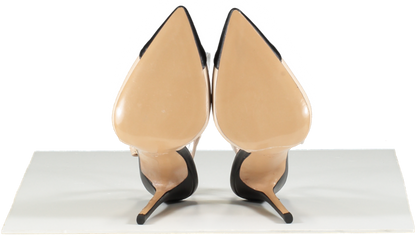 Identita Nude And Black Pointed Toe Silngbacks UK 4 EU 37 👠