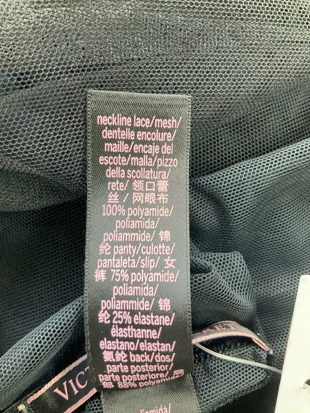 Victoria's Secret Black Lace Bodysuit UK M