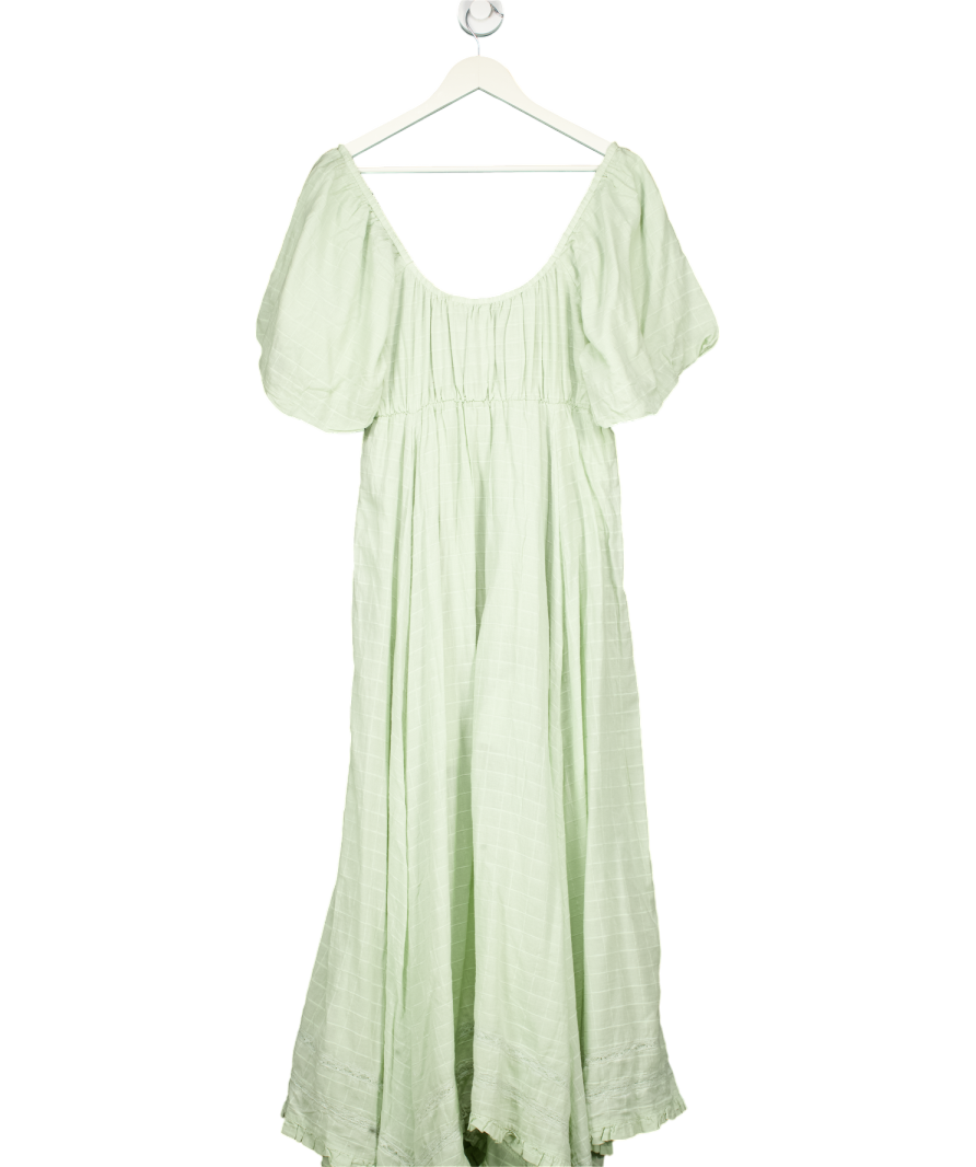 Free People Green 'on My Level' Maxi Dress UK M