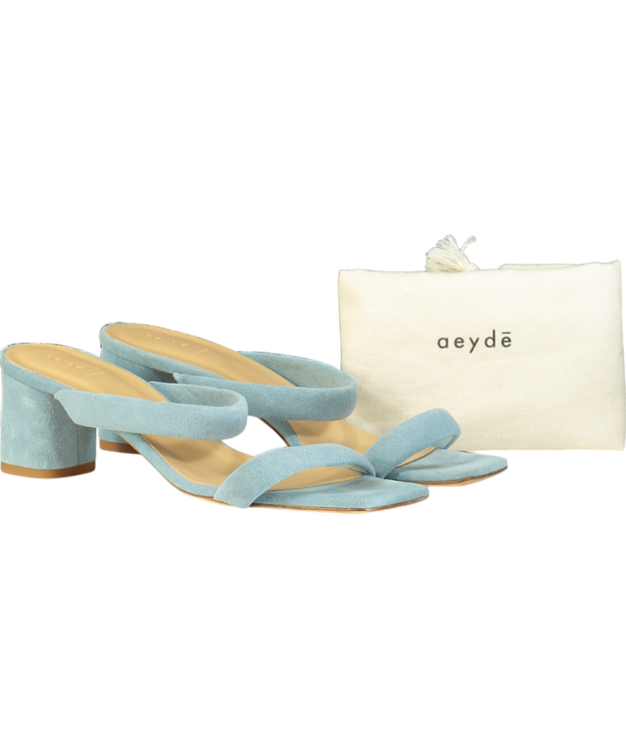 AEYDE Blue Suede Anni Sandal UK 6 EU 39 👠