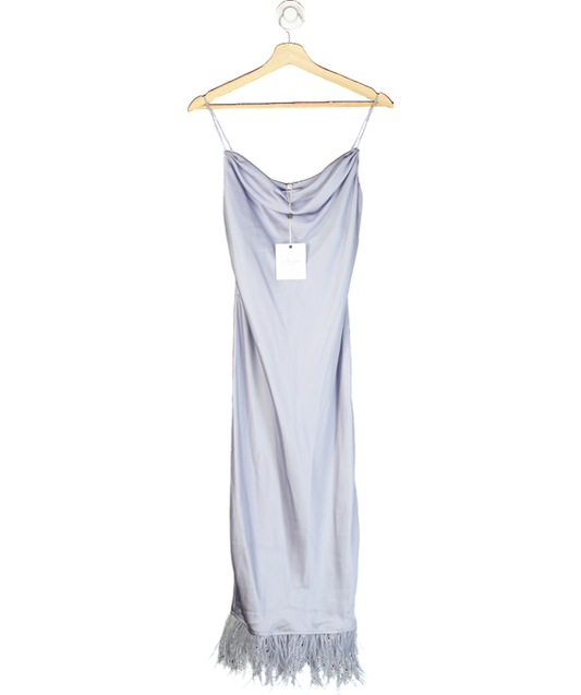 L'academie Purple The Mindy Midi Dress UK XXS