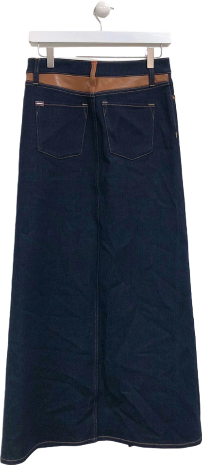 Alice + Olivia Blue Denim Maxi Skirt UK W26