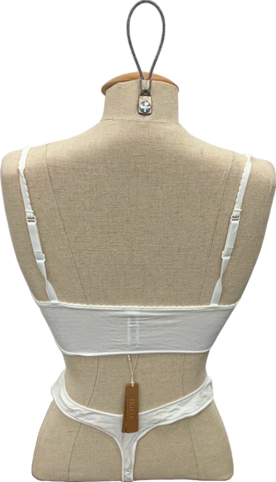 Skims Marble Micro Pointelle Scoop Bralette UK S/M