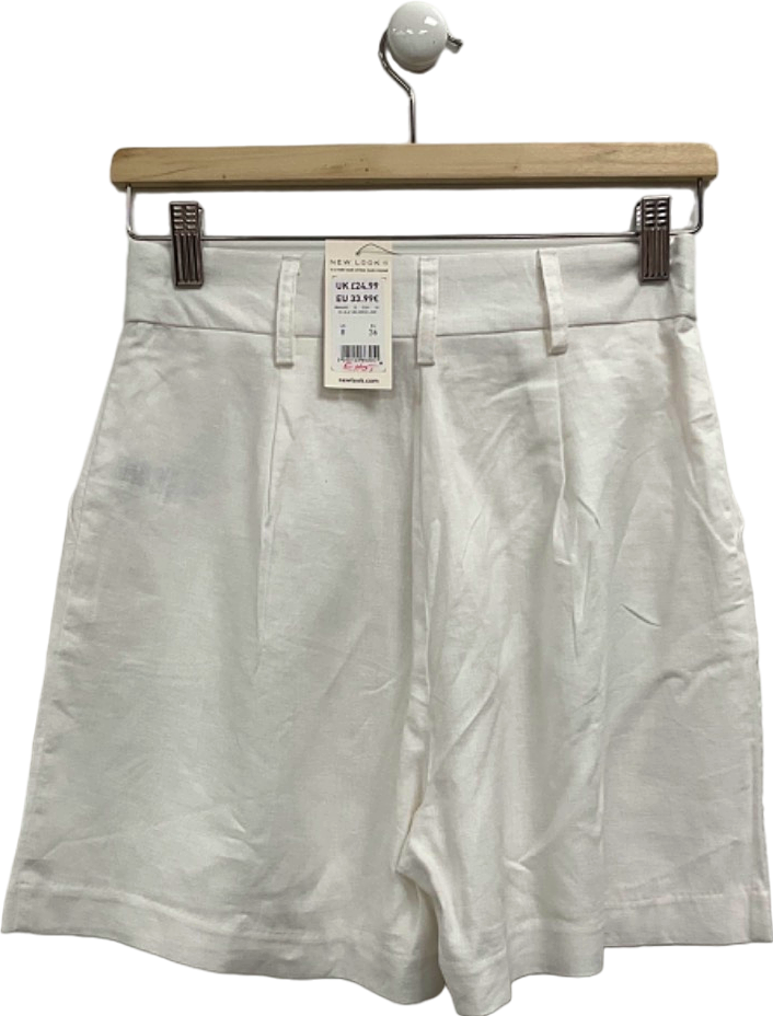 New Look White Shorts UK 8 Reliked