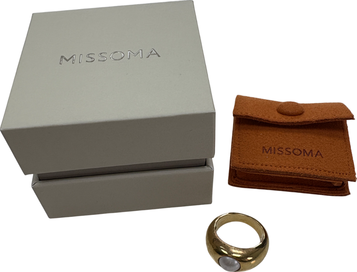 Missoma 18k Gold Vermeil Mother Of Pearl Ring