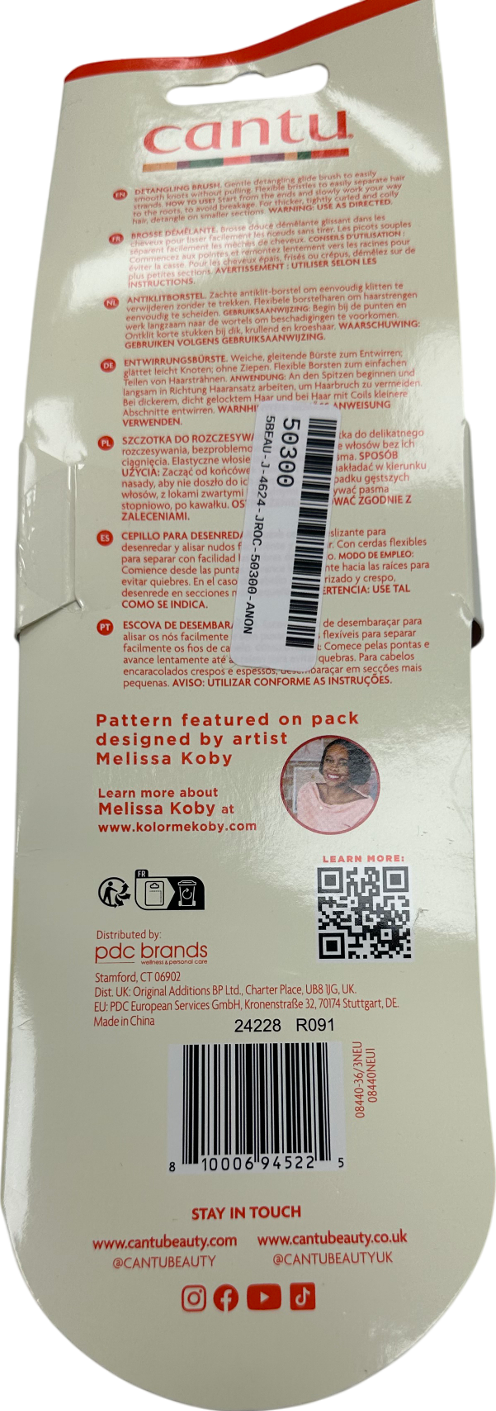 Cantu Red Detangle Gentle Flexible Brush