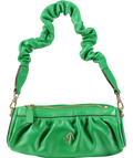 Green Manu Atelier Mini Cylinder Zip-up Shoulder Bag