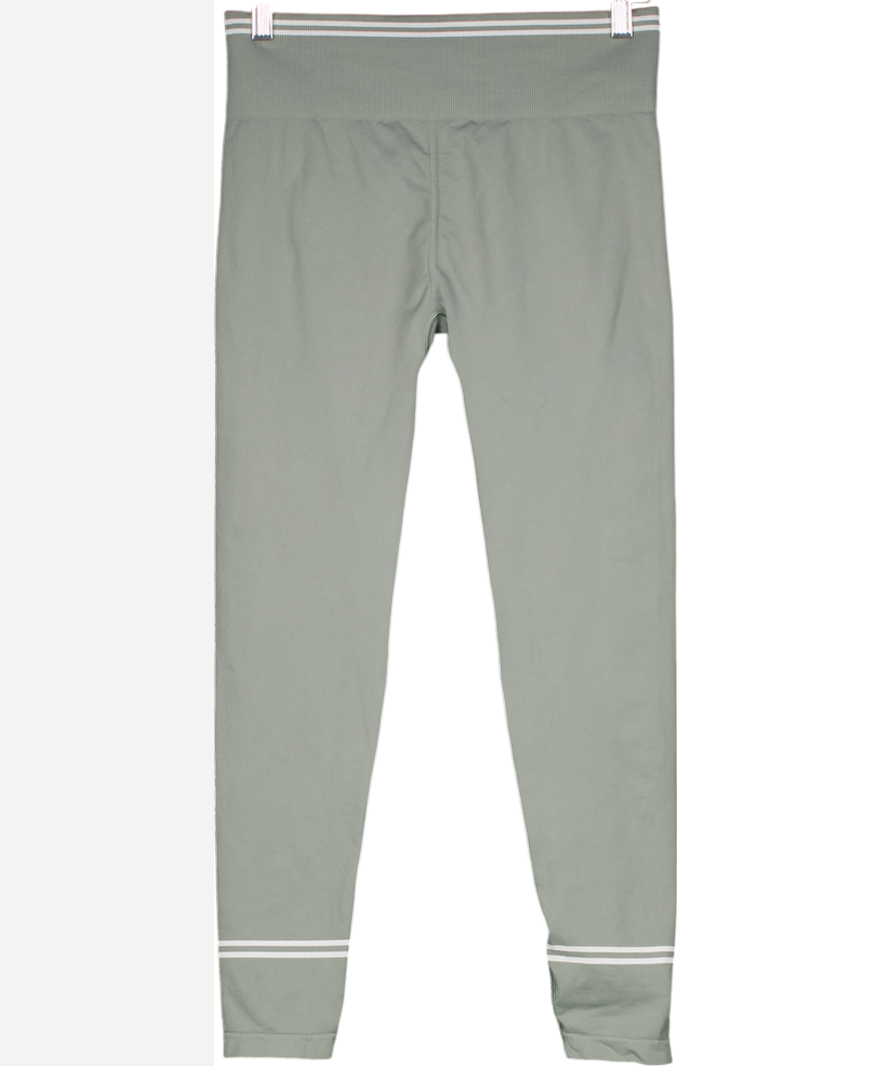 gymshark Green Contrast Seamless Leggings UK L