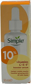 Simple Glow+ 10% Vitamins C + E + F Serum 30ml