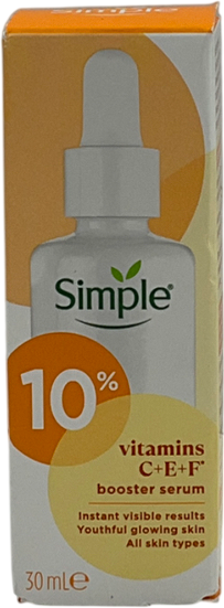Simple Glow+ 10% Vitamins C + E + F Serum 30ml