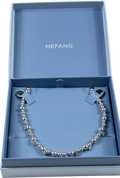HEFANG Sterling Silver / Grey Shell Pearl And Cubic Zirconia Sparkle Nebula Necklace