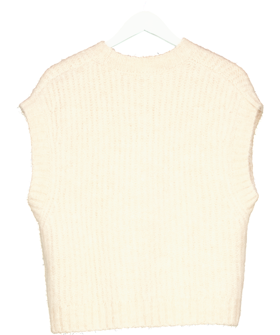 Anine Bing Beige Adam Knit Vest UK S