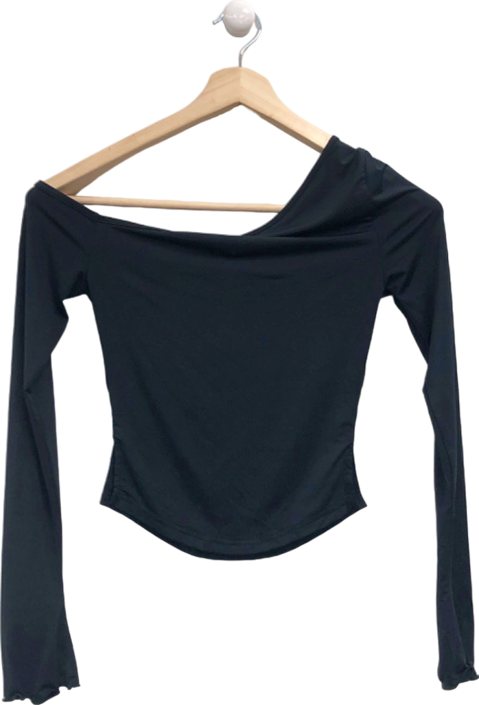 White Fox Black Off-The-Shoulder Top UK XS