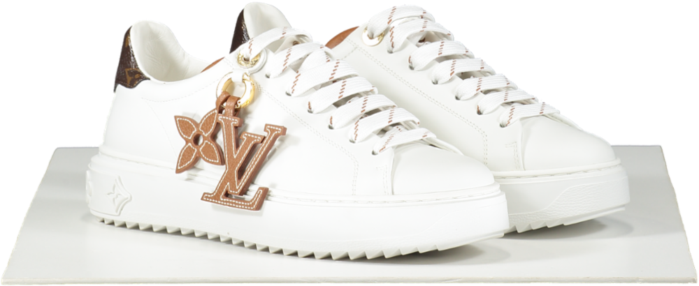 Louis Vuitton White Time Out Trainers UK 3 EU 36 👠