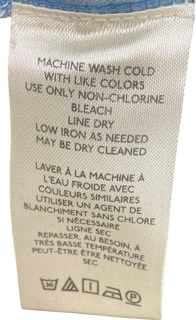 Free People Blue Cool Harbor Wide-leg Trousers UK XS