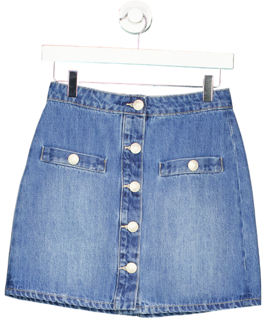 L'agence Blue Kris Denim Mini Skirt W24