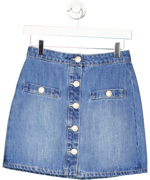 L'agence Blue Kris Denim Mini Skirt W24