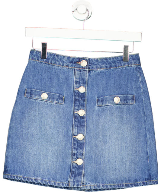 L'agence Blue Kris Denim Mini Skirt W24