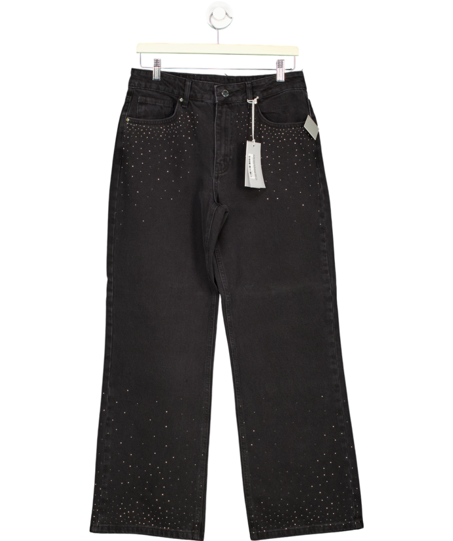 Cernucci Black Ladies Relaxed Mid Rise Jeans UK 10