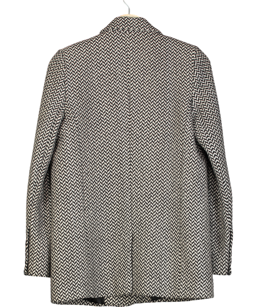 Anine Bing Black Fishbone Blazer UK XS