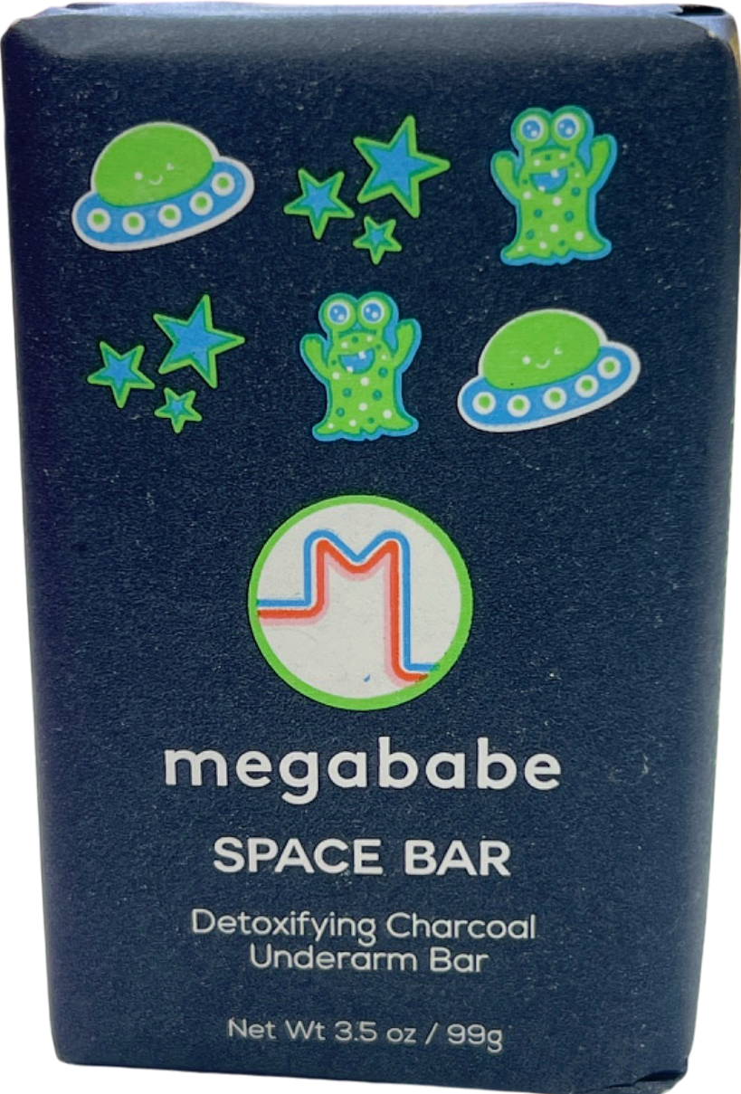 Megababe Space Bar Detoxifying Charcoal Underarm Bar  99g