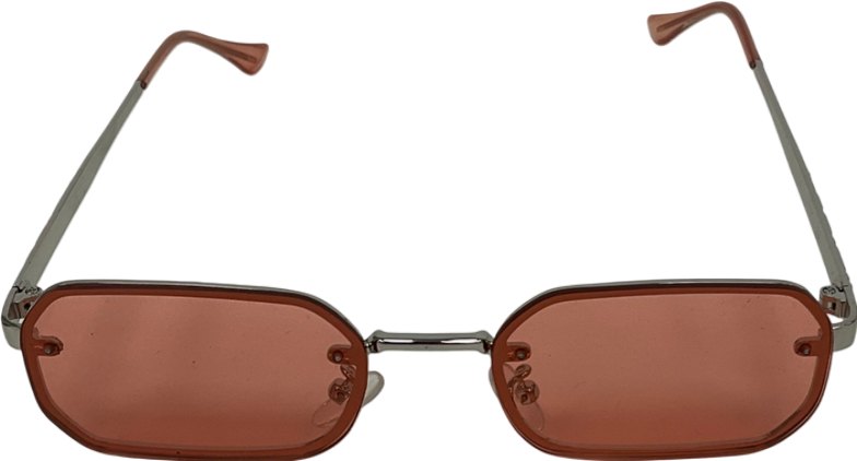 PrettyLittleThing Orange Rectangular Sunglasses One Size