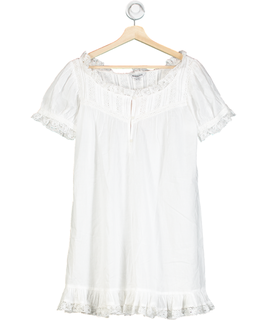 Mamacita White Gigi Lace Nightdress UK XS/S
