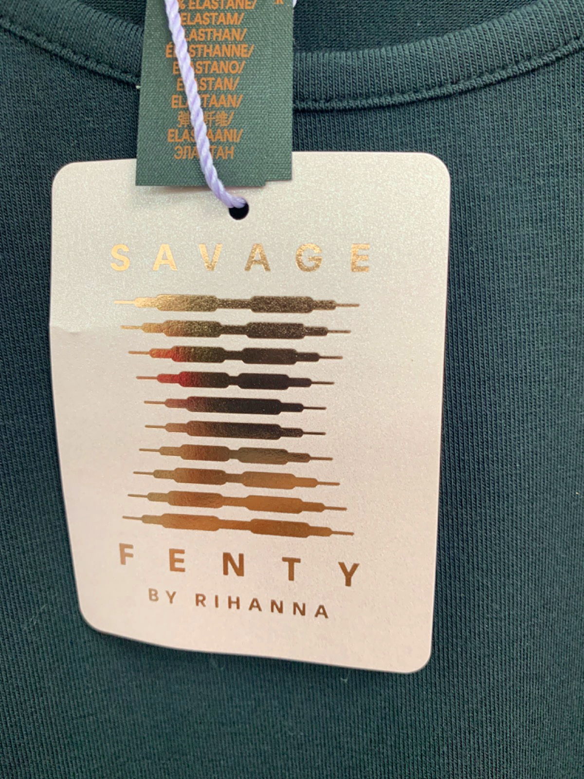 Savage X Fenty Black Tank Top UK L