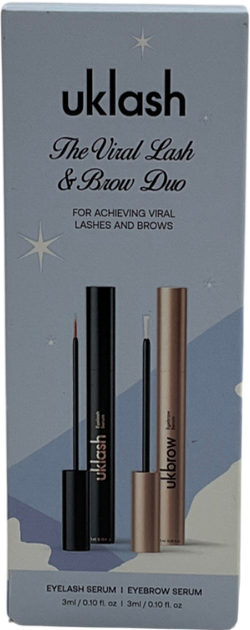 uk lash Lash Growth Serum + Eyebrow Growth Serum Set X2 3ml