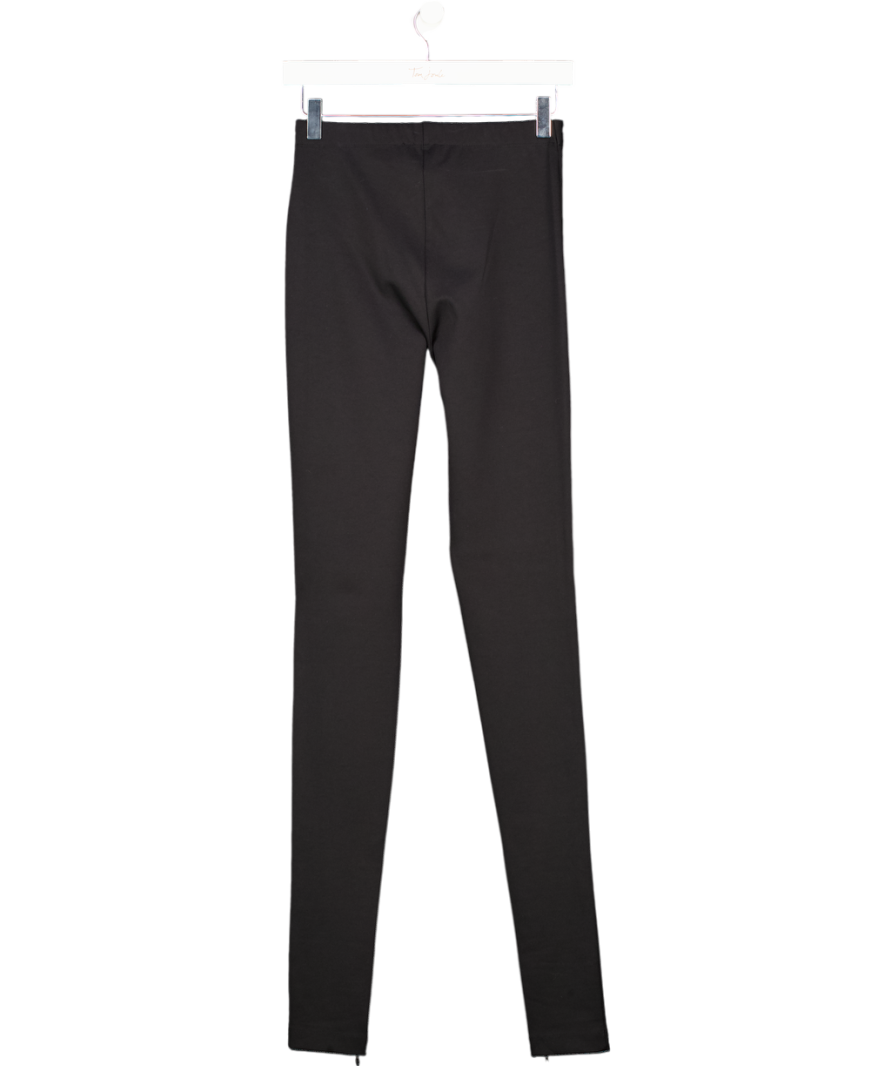 Wardrobe.NYC Black Stretch Skinny Trousers With Ankle Zips UK XS/S