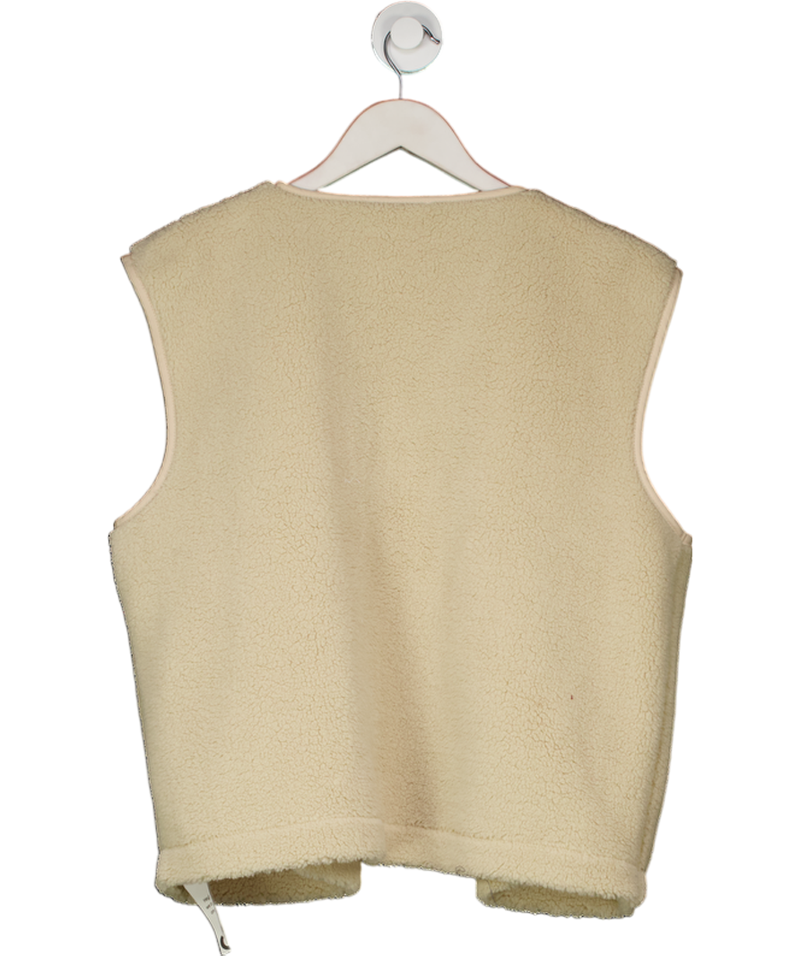 ASOS Cream Borg Gilet UK S