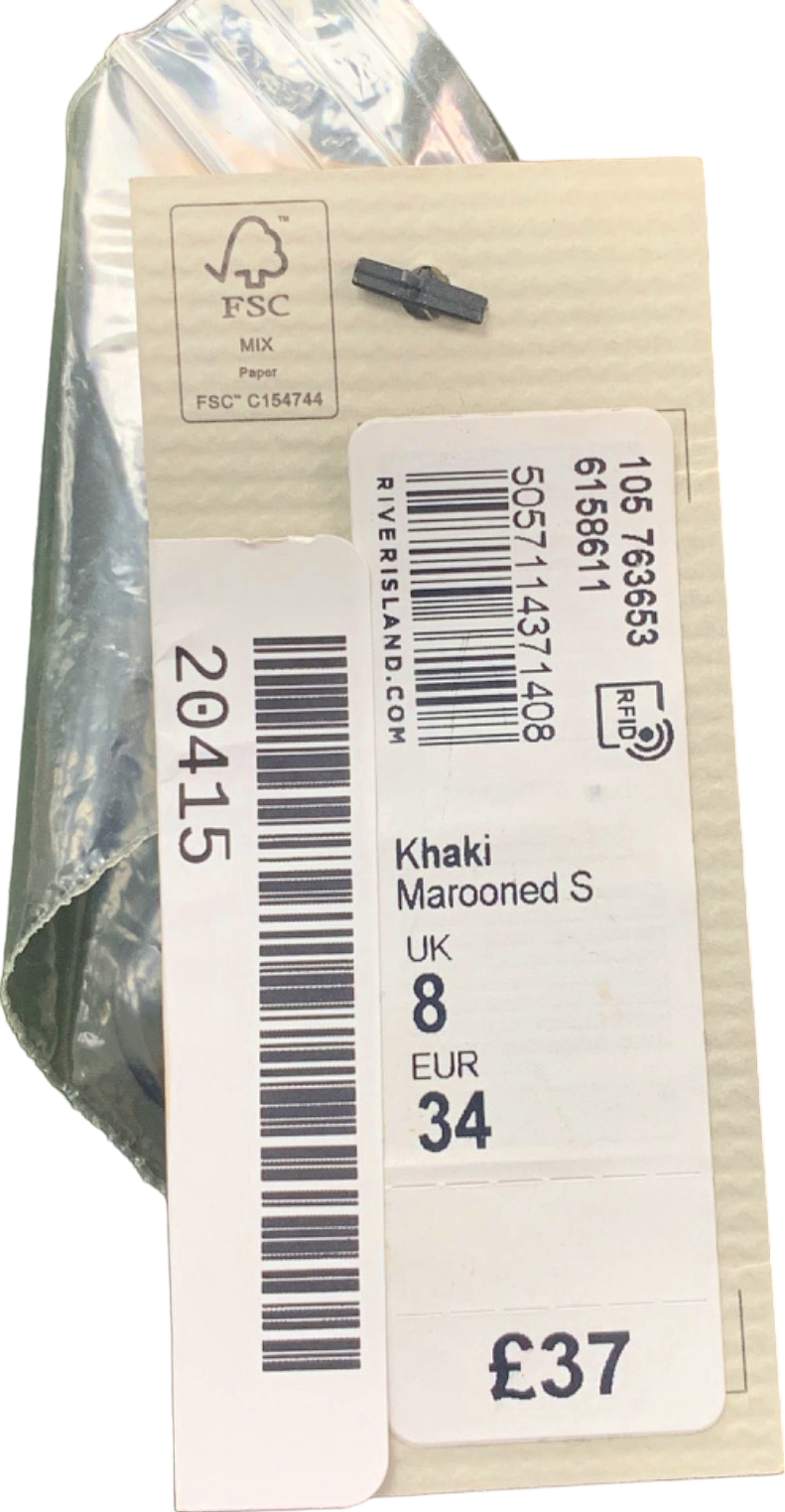 River Island Khaki Shirt UK 8