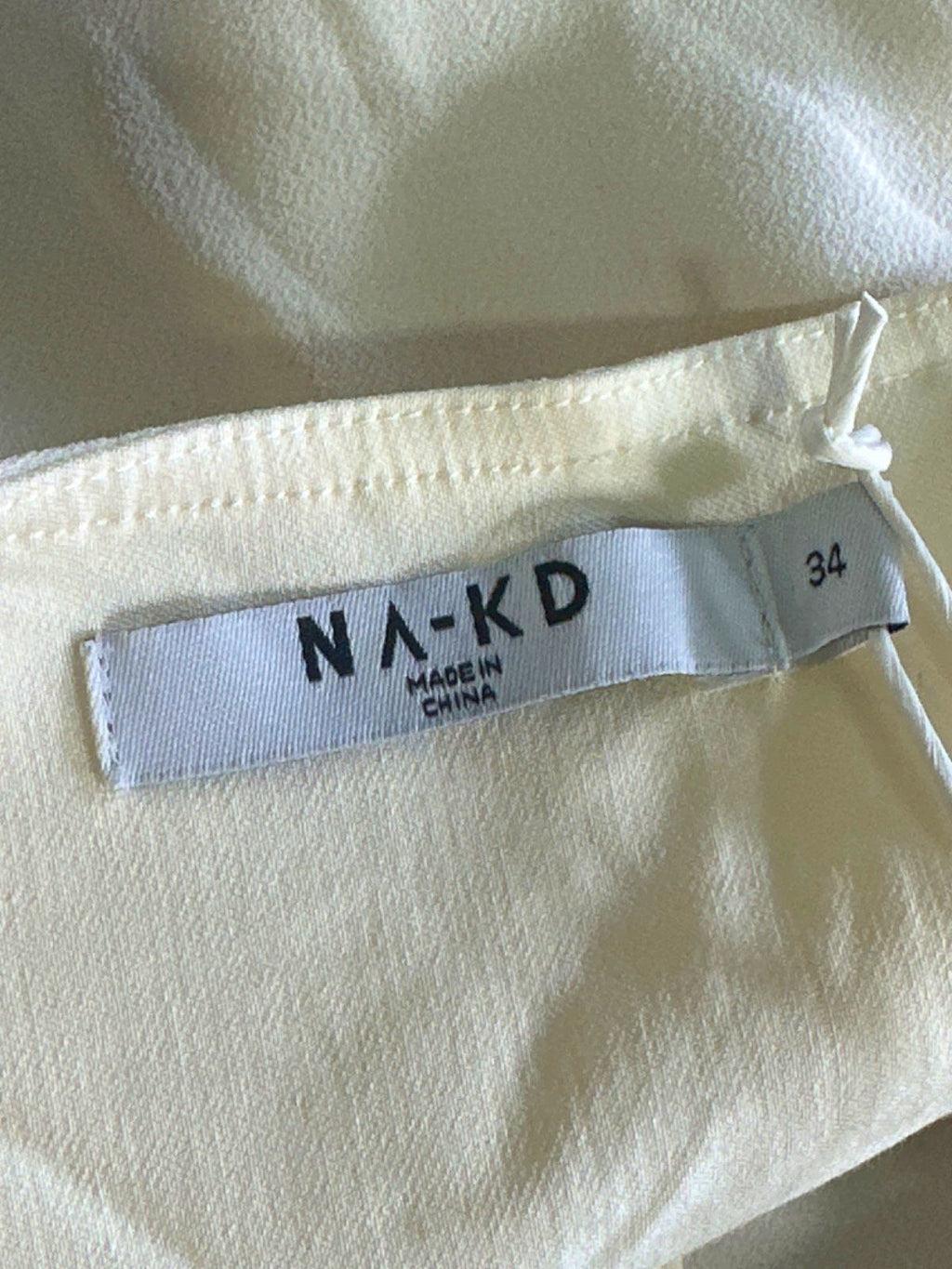 NA-KD Offwhite Bandeau Flowy Top EU 34 UK 8