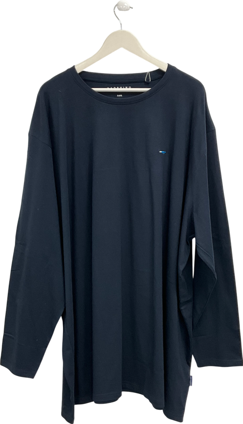 Badrhino Blue Big & Tall Core Long Sleeve T Shirt UK XXXL