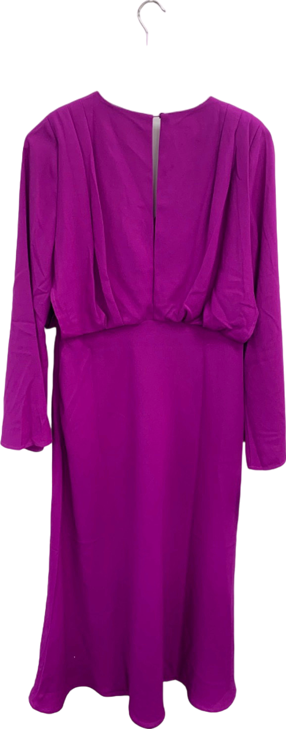 V by Very Purple Midi Dress UK 14