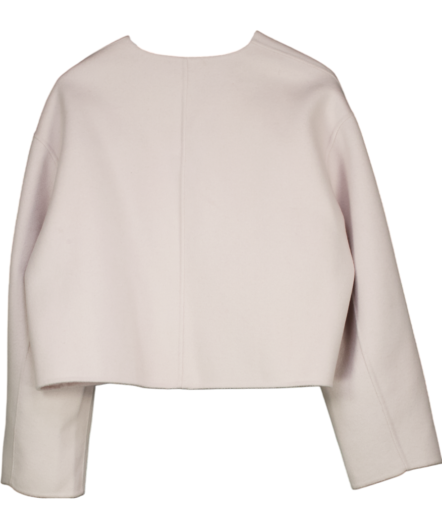 Marcela London Cream Lana Cropped Jacket 100% Wool UK S/M