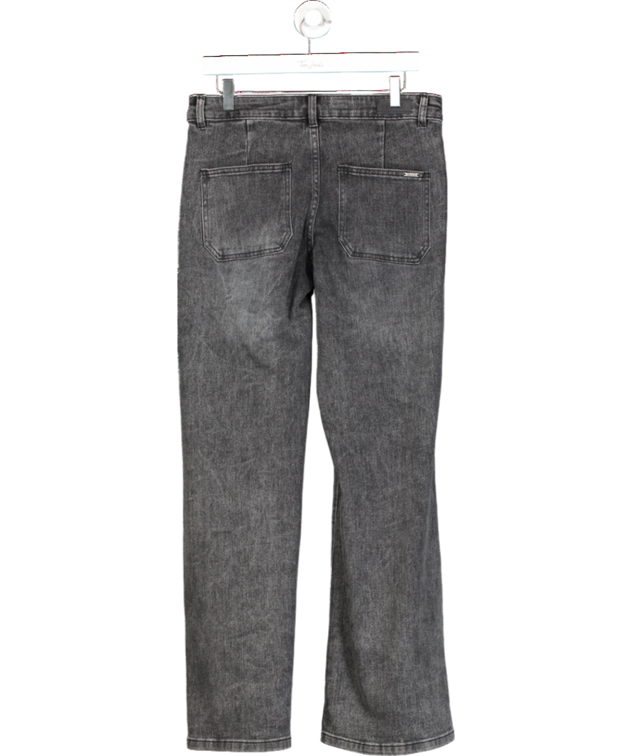 LAW & CO Toxic Wash Black Wide Leg Jeans Uk 12 UK L