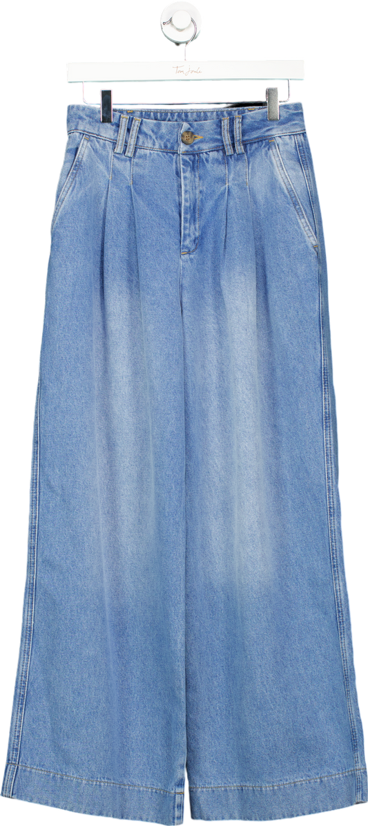 WAT The Brand Blue Wide Leg Jeans UK 8