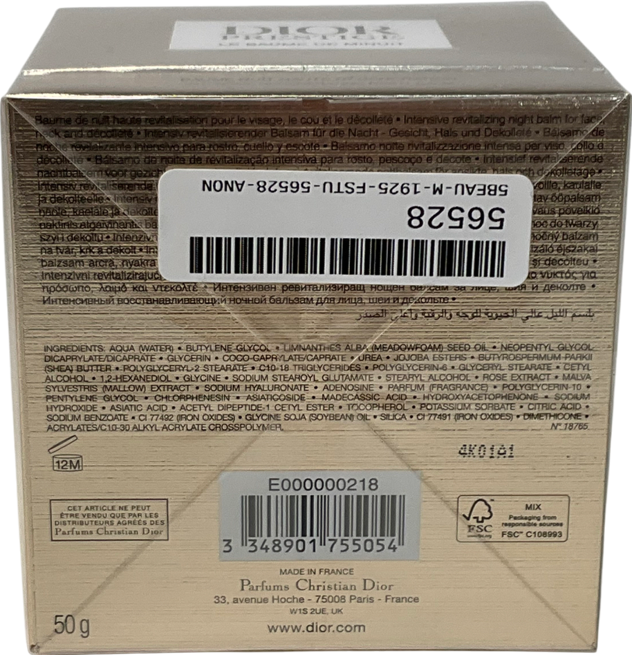 Dior Le Baume De Minuit Intensive Revitalising Night Cream 50g