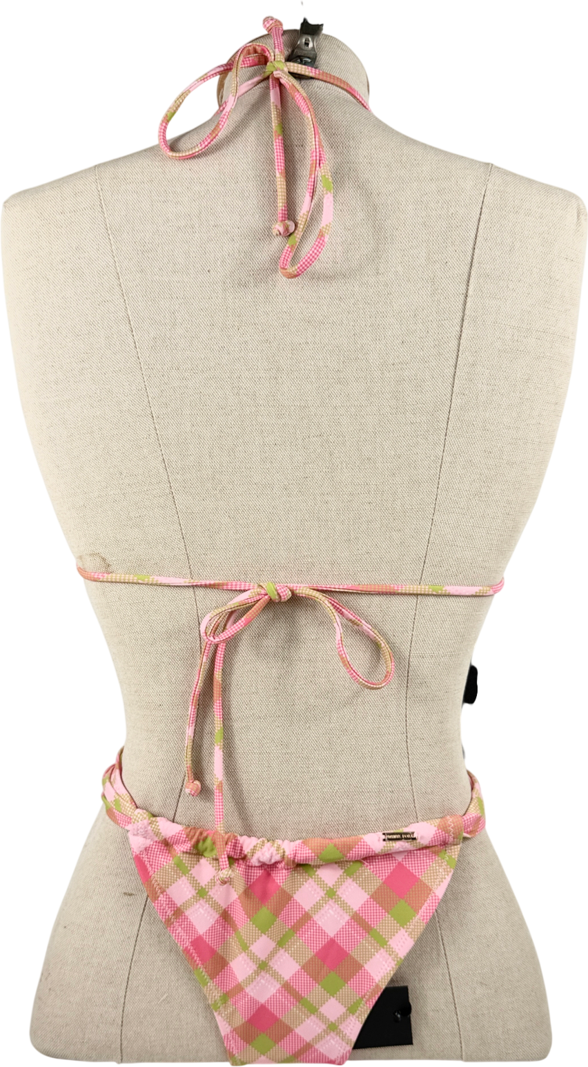 White Fox Pink Danica Bikini UK M