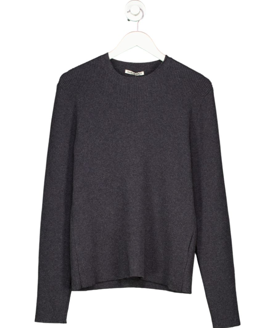 Our Legacy Grey Compact Roundneck Sweater UK L