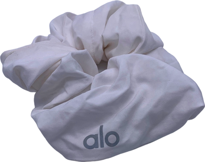 Alo White Scrunchie One Size