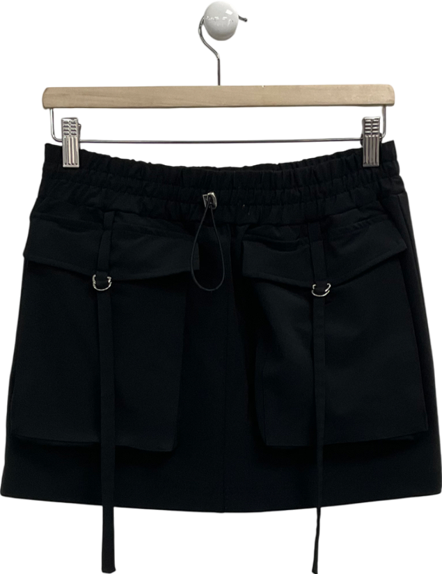 ZARA Black Cargo Mini Skirt UK S