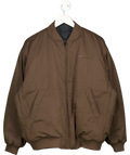 T/ALA Black / Brown Reversible Bomber Oversized Woven Jacket UK S