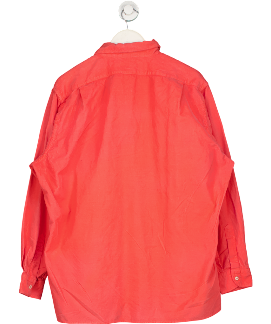 The Andover Shop Pink Button Down Chord Shirt - 17.5" Neck UK L/XL