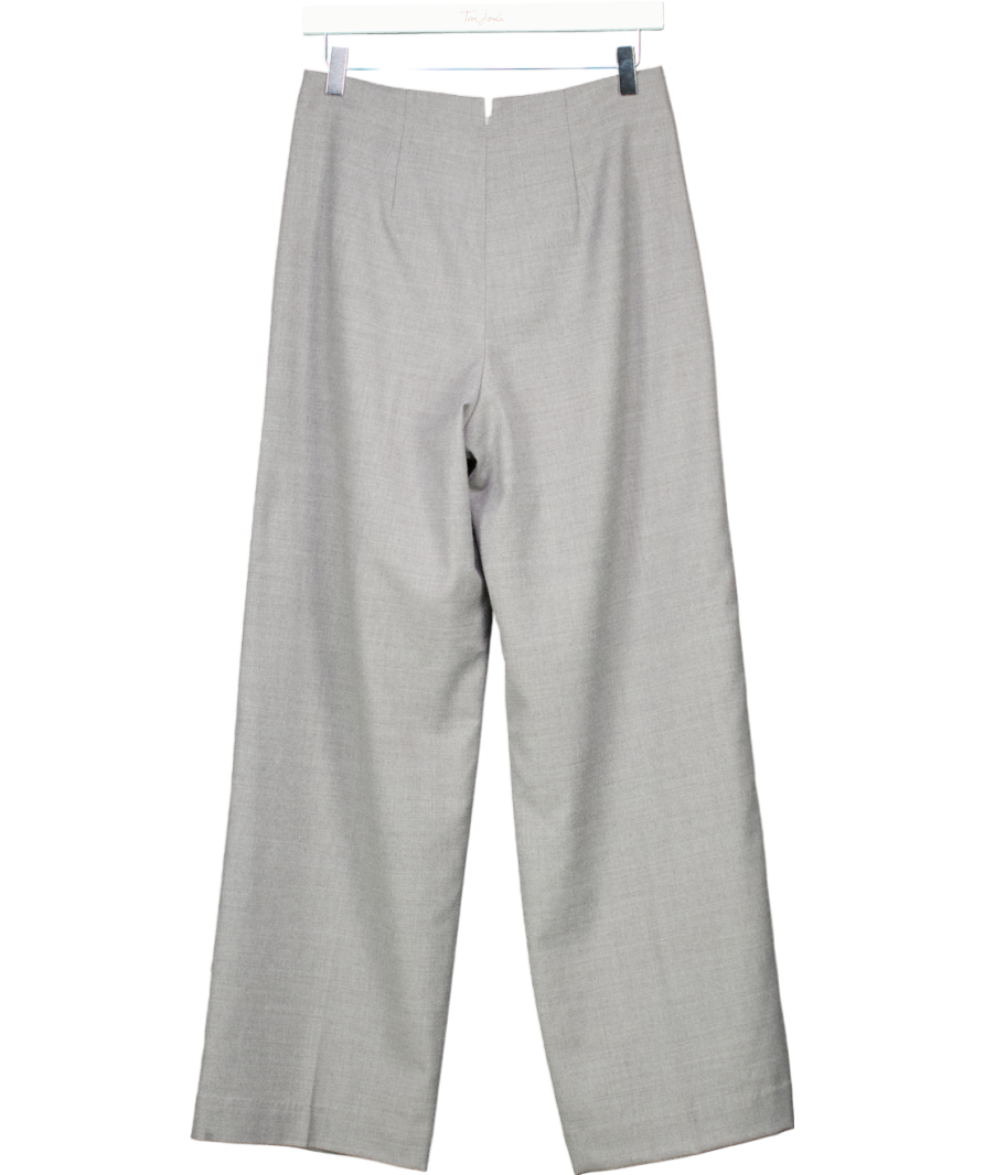 Arket Grey Low Waist Flannel Trousers UK 8