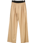 Venroy Brown Pull On Wool Blend Trousers UK XS