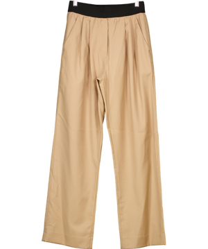 Venroy Brown Pull On Wool Blend Trousers UK XS