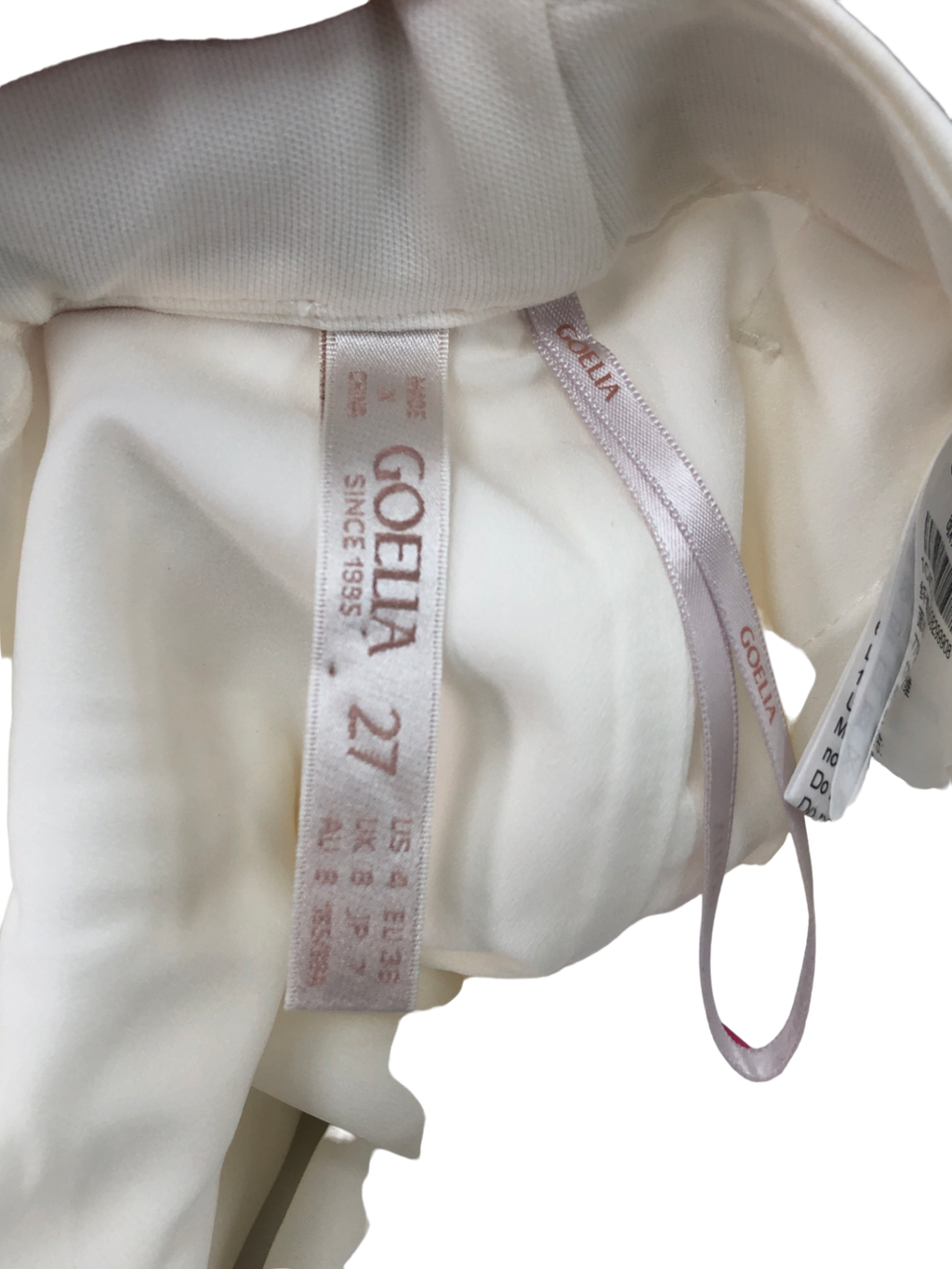 Goelia White Loose A-line Shorts With Belt UK 8