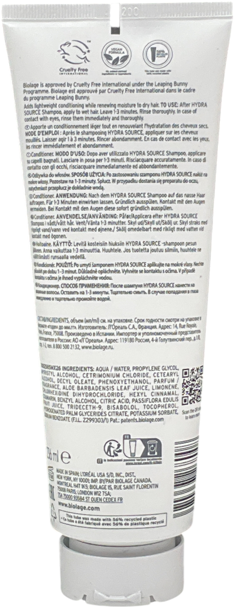 biolage Hydrasource Conditioner 236ml